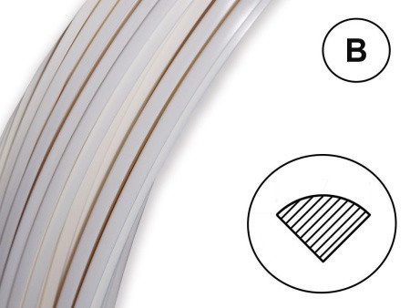 Сварочный пруток ПЭНД белый (профиль В)